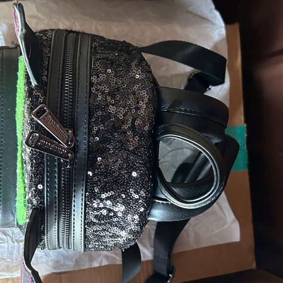 Loungefly Sleeping Beauty Maleficent Sequin Cosplay Mini Backpack Prince Phillip main image 5